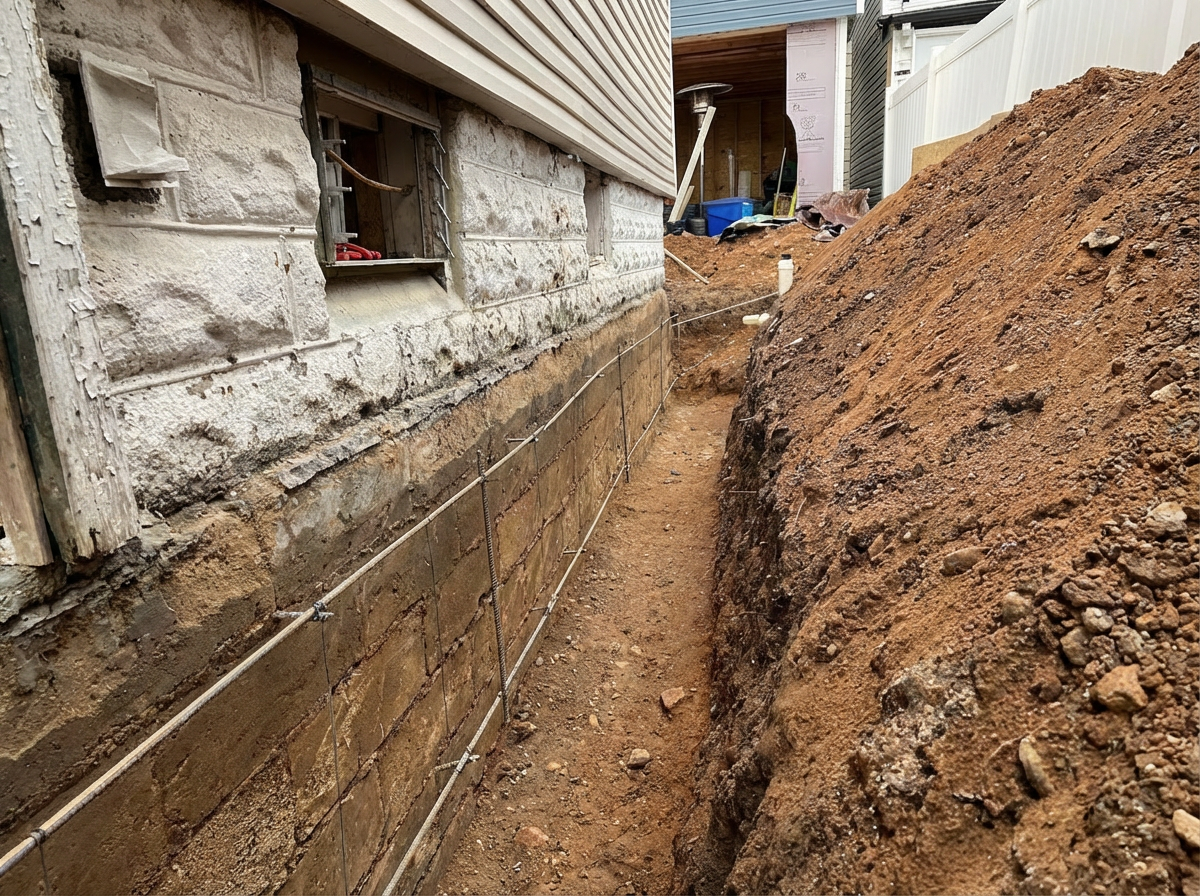 Foundation Excavation & Waterproofing